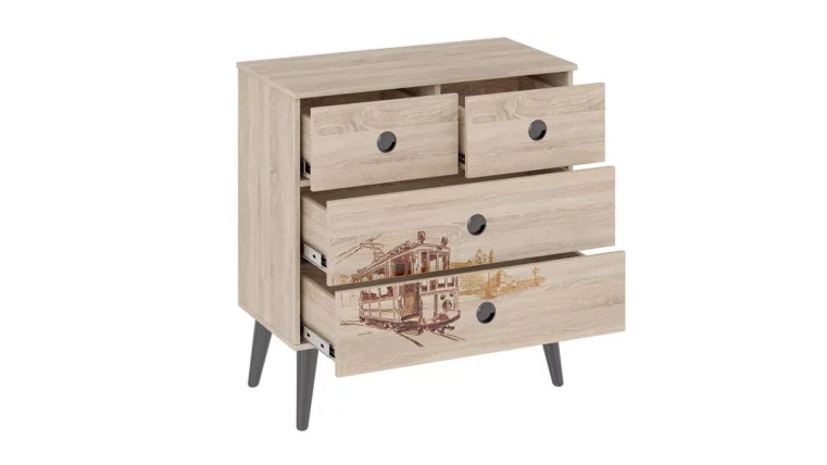 Комод тип 8 с рисунком Дуб Сонома_1