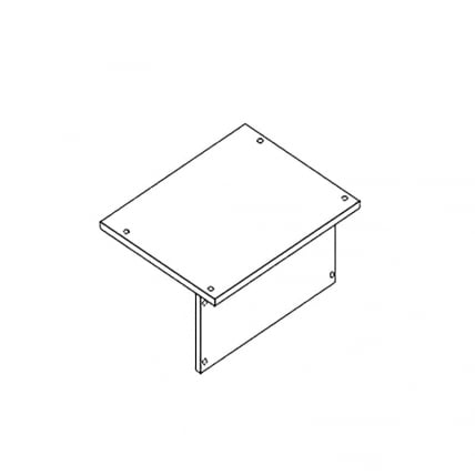 Столешница одноместная АЛц.С1Д-22/2_0