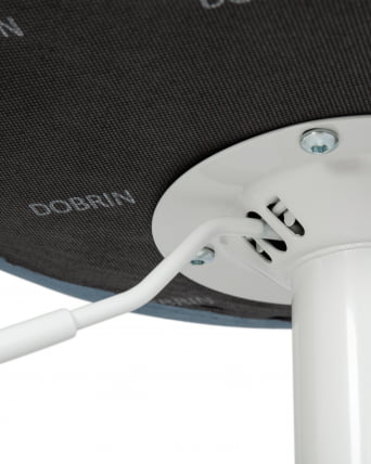 Стул барный DOBRIN TAILOR WHITE Пудрово-голубой велюр MJ9-74_7