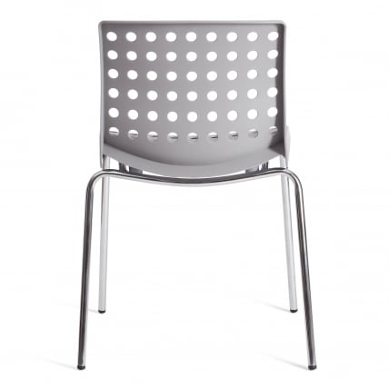 Стул SKALBERG (mod. C-084-A) металл/пластик, 46 х 56 х 79 см, Grey (серый) / Chrome (хром)_3