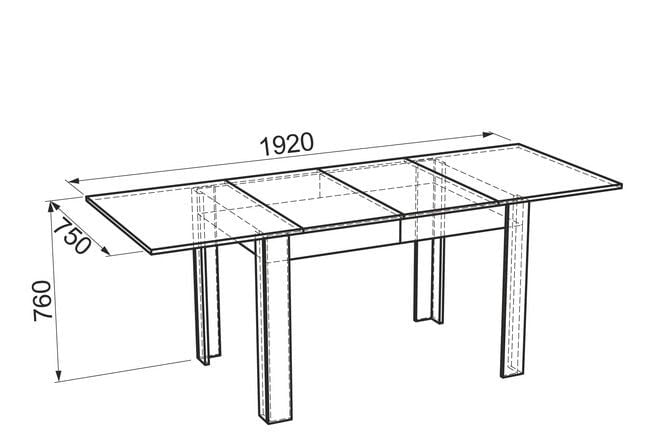 Обеденный стол Гермес 2 Дуб млечный / Венге_4