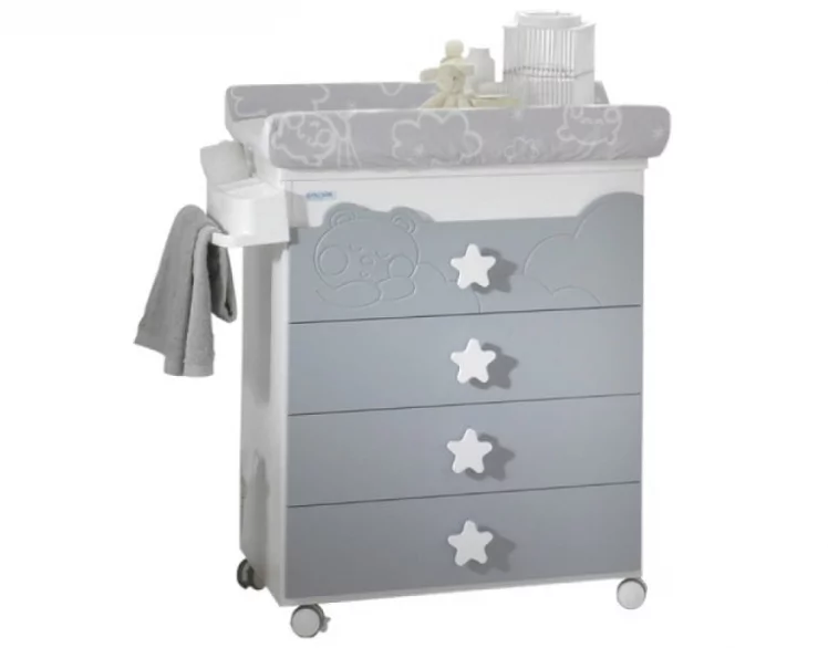 Комод Micuna Dolce Luce пеленальный B-1673 white/grey_0