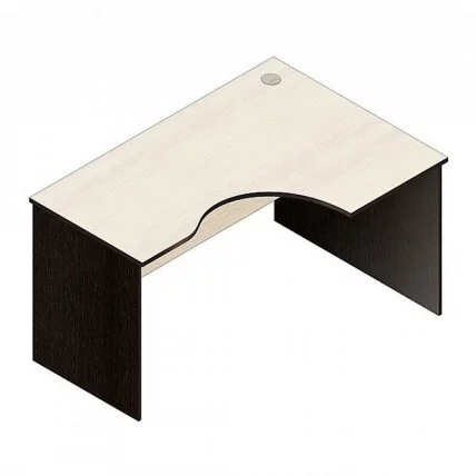 Стол компьютерный угловой Р.СКУ-14 (правый) дуб молочный_0