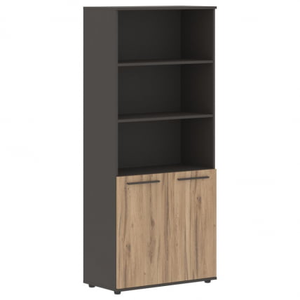 Шкаф с одним комплектом глухих малых дверей ЕДИС ЕХCС 85.5 Дуб Денвер светлый Мокко Мокко / EDIS EHCS_0