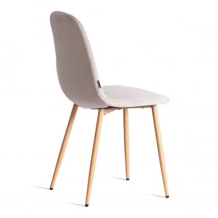 Стул БРЕЕЗЕ (мод. ДЖСC-58) Велюр/металл , 44 х 53 х 86 см, Лигхт грей (светло-серый) ХЛР14 / натуральный / BREEZE (mod. JSC-58) Light grey HLR14_2