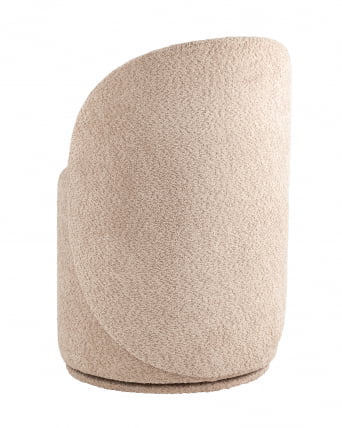 Пуф Loreen вращающийся букле Капучино_4