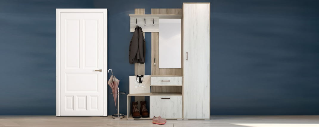 Прихожая Смарт 2 со шкафом Дуб Кантри Дуб Прованс_0