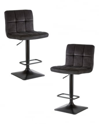 Стул барный ДОБРИН ДОМИНИC (черный велюр (МДЖ9-101)) 2 шт / DOBRIN DOMINIC (MJ9-101))_0