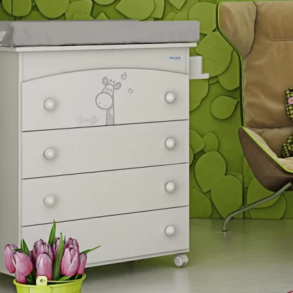 Комод Micuna Sabana пеленальный B-970 chocolate матрасик beige bears_1