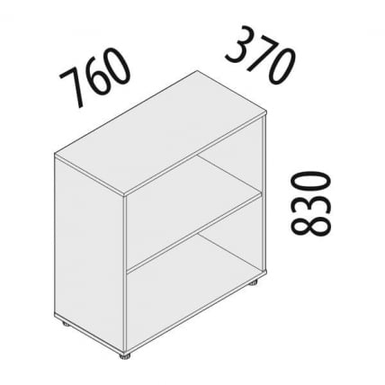 Каркас Шкафа 2 секции (К)64.41 Дуб Кронберг_1