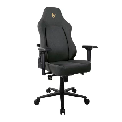 Геймерское кресло Arozzi Primo Woven Fabric Black Gold logo_0
