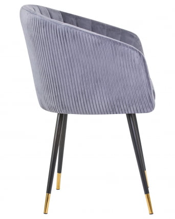 Стул обеденный DOBRIN MARY Серый велюр 1922-19_2