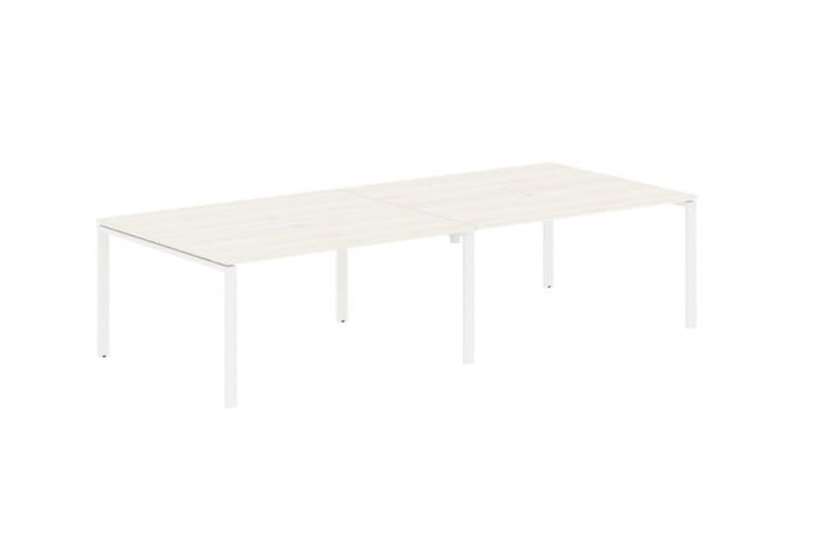 Бенч-система 4-местная EDIS EUWST 3113 Ясень Траун Белый_0