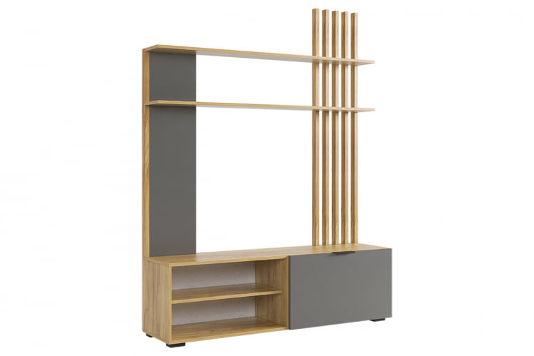 Гостиная ГК02Бери дуб крафт золотой/графит_1