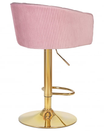 Стул барный DOBRIN DARCY GOLD (розовый велюр (1922-16))_3
