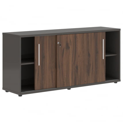 Шкаф с дверьми-купе ЕДИС ЕЛC 1643 Дуб Денвер темный Белый Мокко / EDIS ELC_1