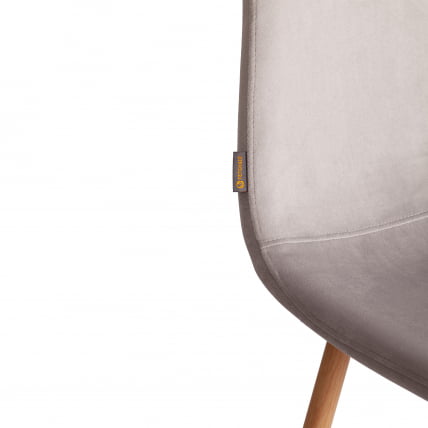 Стул БРЕЕЗЕ (мод. ДЖСC-58) Велюр/металл , 44 х 53 х 86 см, Лигхт грей (светло-серый) ХЛР14 / натуральный / BREEZE (mod. JSC-58) Light grey HLR14_7