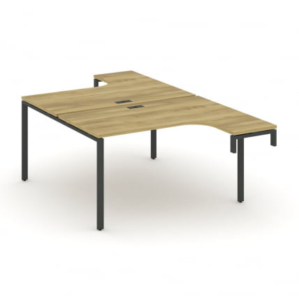 Рабочая станция-надставка на опорные тумбы CONCEPT CN.DSAN-002 Дуб Винченцо Антрацит_0