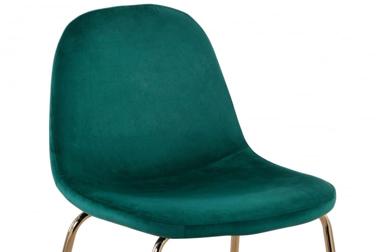 Стул полубарный Валенсия велюр Зеленый золотые ножки_6