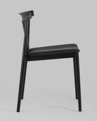 Стул пластиковый Ranch с мягким сиденьем Черный_2