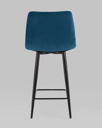 Стул полубарный Джанго велюр Синий_3