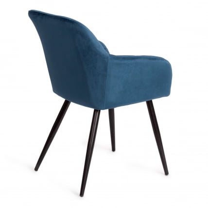 Кресло BEATA (mod. 8266) металл/ткань, 56х60х82 см, синий (G062-48)/черный_2