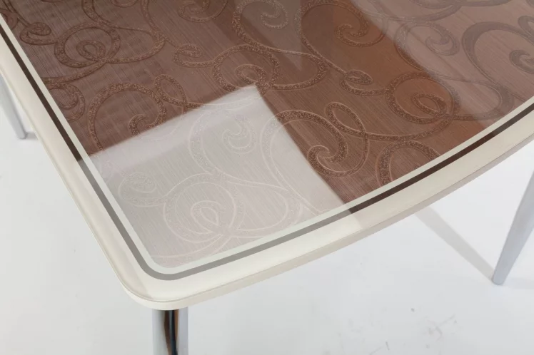 Стол обеденный Чикаго КЗ(6191) крем,завитки бронза_9