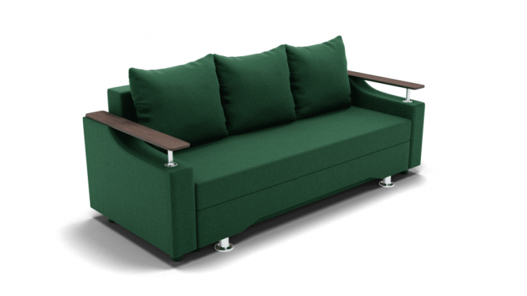 Диван Манго (ЗР) Цвет фасада: Зеленый; Тип: Прямой; Материал фасада: Металл/Велюр_0