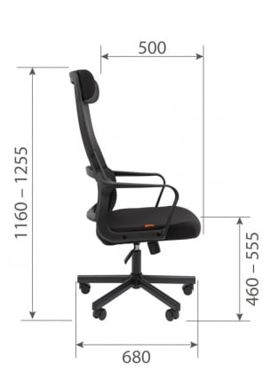 Кресло руководителя Chairman 590 ткань/сетка Серый_4