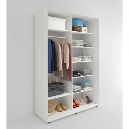 Шкаф-купе 2-х дверный Акцент-Лайт Д3 1600х600 Выбеленное дерево_1