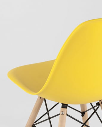 Стул Еамес Стйле ДСВ желтый (разборный каркас) / Eames Style DSW_8