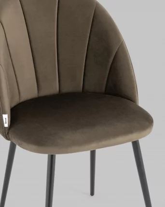 Стул для кухни Логан NEW велюр Коричневый_7
