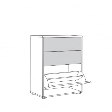 Комод Куба 13.113 Дуб сонома-белый премиум_1
