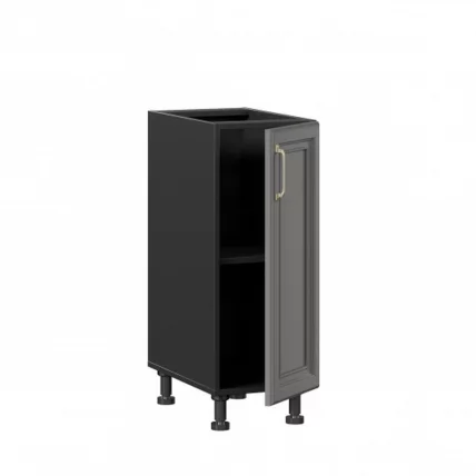 Тумба кухонная 300 Джелатто ЛД 241.010.000.127 Черный Оникс серый_1