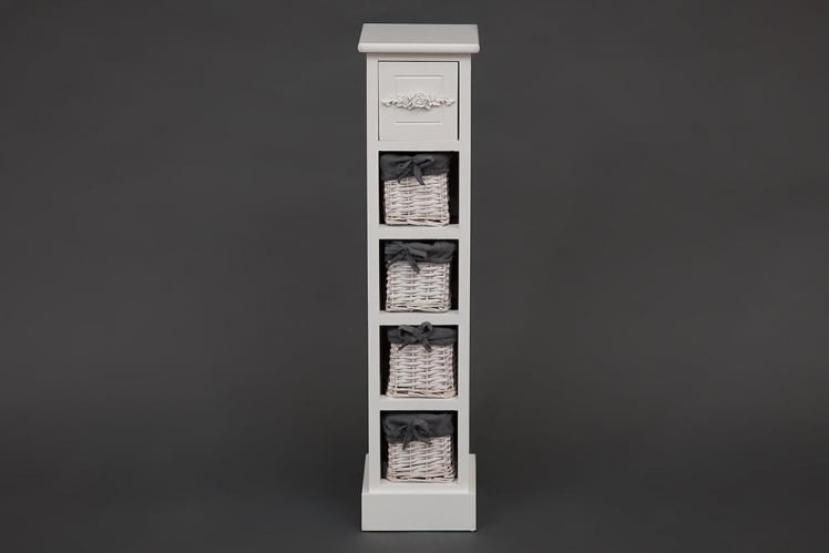 Тумба с 4 корзинами и ящиком Secret De Maison FLORAL 5 ( mod. HX16-002NS ) Слоновая кость_3