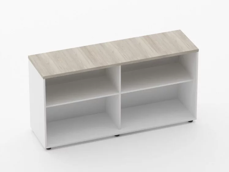 Тумба открытая Deka 9.01.145 Дуб Сантана светлый/Белый_0