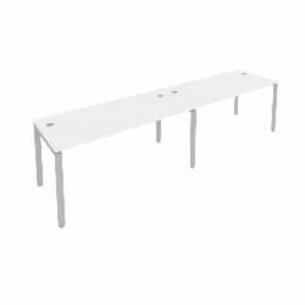 Рабочая станция на 2 раб.места Metal System Б.СМ-2.4 Белый/Серый_0