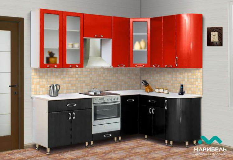 КУХОННЫЙ ГАРНИТУР «МЫЛО 128» 2,4 х 1,5 м 984_0