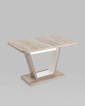 Стол раскладной Веcтор 120-160 Дуб анкона-белый / Vector_8