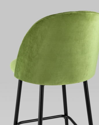 Стул барный Марсель Б велюр Травяной_6