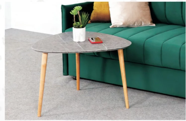 Стол журнальный Трио Мрамор серый_0