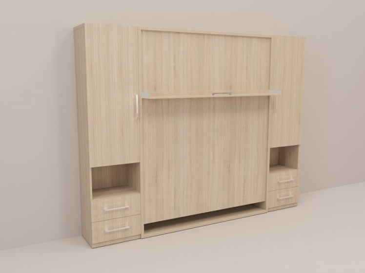 Кровать-трансформер Смарт 1 Ш+К+Ш 1600 Белая шагрень_0