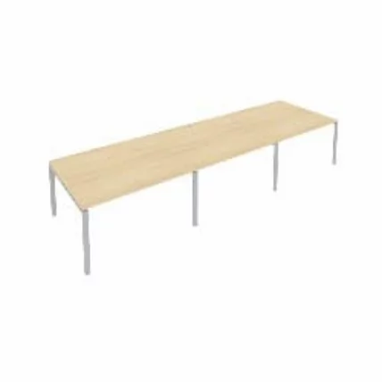 Переговорный стол (3 столешницы) Metal System Б.ПРГ-3.3 Акация/Серый_0