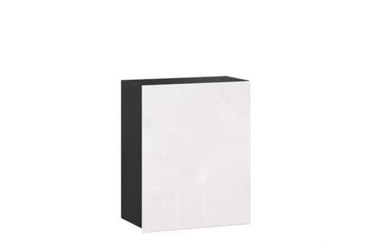 Шкаф кухонный 600 Шервуд ЛД 281.350.000.073 Черный Белый глянец_0