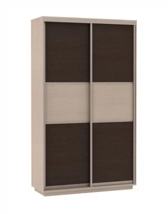 Шкаф-купе двухдверный Экспресс Мини дуб молочный/венге_0