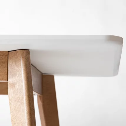 Стол обеденный Пегас Plus 160x95 Морилка Дуб золотой Эмаль белая_5