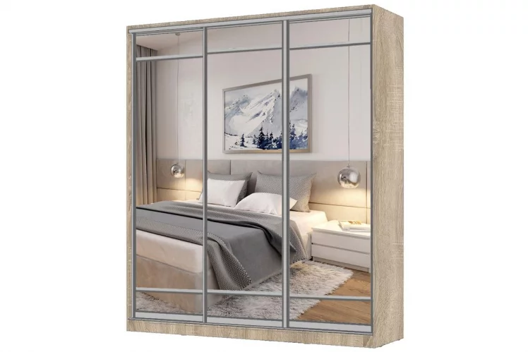 Шкаф-купе 3-х дверный Виктория 2000х584х2300, Дуб сонома светлый 20ДЗЗЗДЗЗЗДЗЗЗ-ЯЯПП-Дсс 310-3324_0