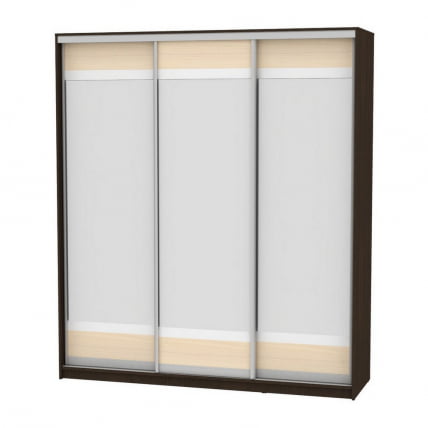 Шкаф-купе B-220х200х60-2(Венге-ДМ-D10D10D10)_0