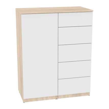 Комод Калисто(K28)1147х902х468PUSHtoOPEN(ДСС-Белый)_0