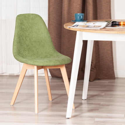 Стул CИНДЙ СОФТ (мод. C1021Ф1-1) фактурный велюр/дерево бук, 55 х 48 х 83 см, Зеленый ЛЙ1701-7 / натуральный / CINDY SOFT (mod. C1021F1-1) LY1701-7_10